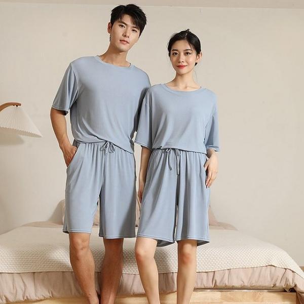 남여공용 빅사이즈 냉감 쿨 홈웨어 반팔+반바지 세트