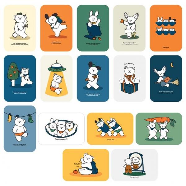 꼬망 엽서세트(4개)