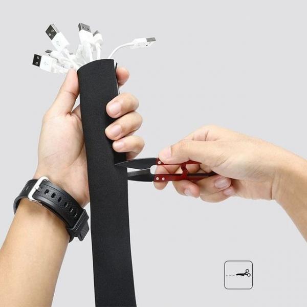 찍찍이 전선정리 케이블타이 보호커버 13.5cm x 1m