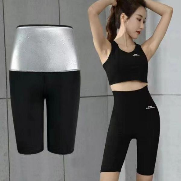 가볍게 레깅스처럼 착용 스포츠웨어 땀복 5부 레깅스