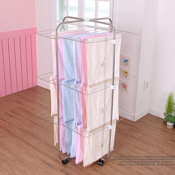 십자형빨래건조대 3단