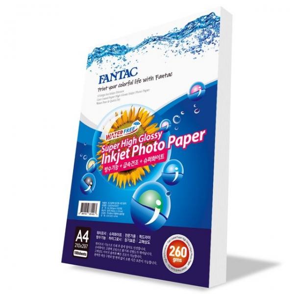 팬텍 사진인화지 포토용지 SHG 1팩(100장) A4 260gsm