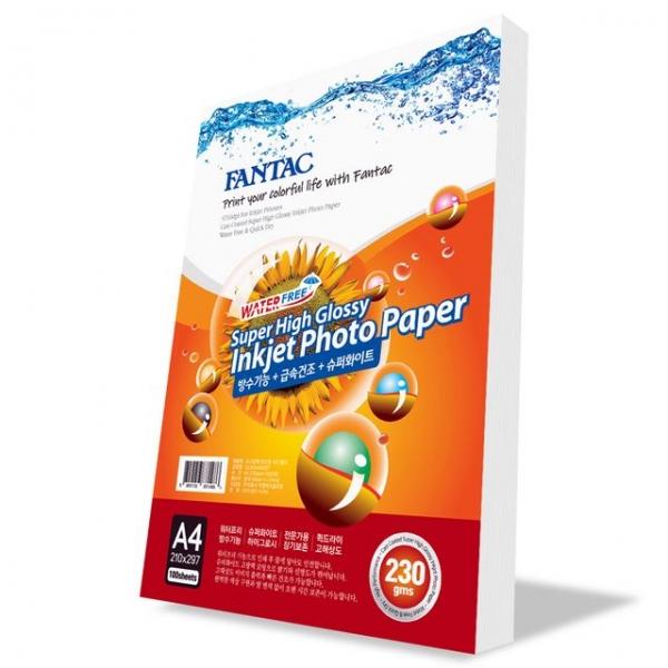 팬텍 사진인화지 포토용지 SHG 1팩(100장) A4 230gsm