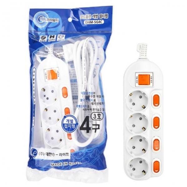 대한 개별접지 4구 3호 2.5M