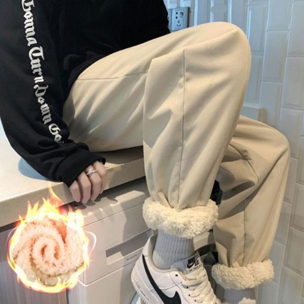 양털 조거 팬츠 후리스 기모 밴딩 트레이닝복 바지