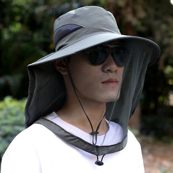 방충 벙거지 낚시 벌초 자외선차단 망사 모자 M13095