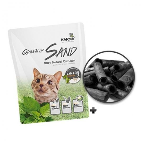 샌드 고양이 두부 모래 숯 7L 6P 탈취 화장실 변기