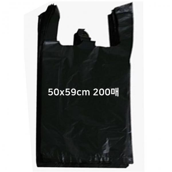 검정비닐봉지 200매 50x60cm 비닐봉투 검정봉투