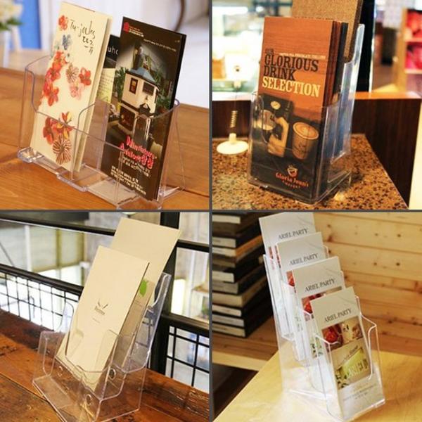 A6 리플렛 카달로그 아크릴 전단지꽂이 서류거치대