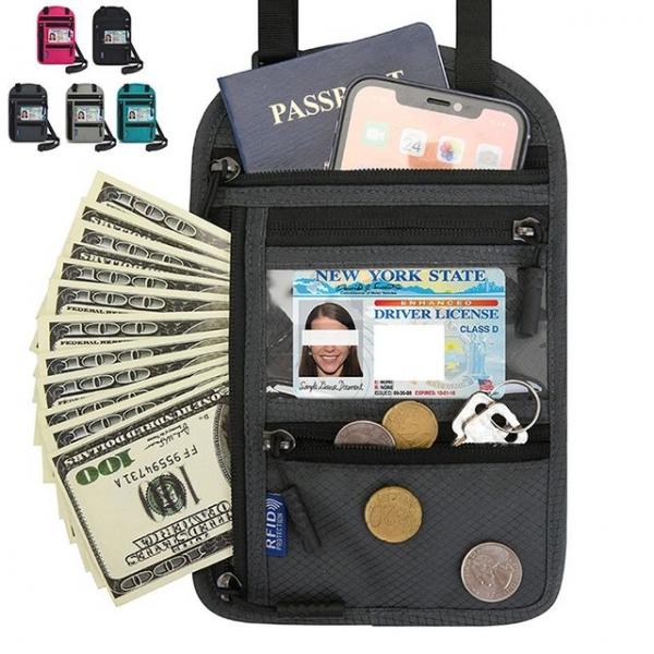 여행용 여권 파우치 목걸이 수납 휴대용 보호커버