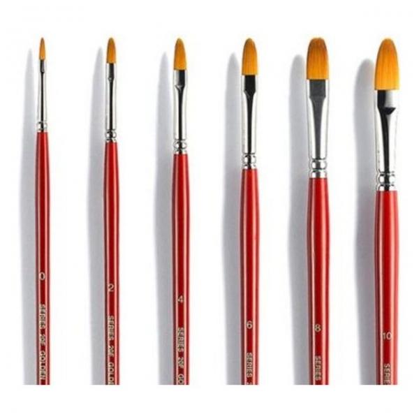 바바라아크릴붓 20F 소형6본조 - 30604