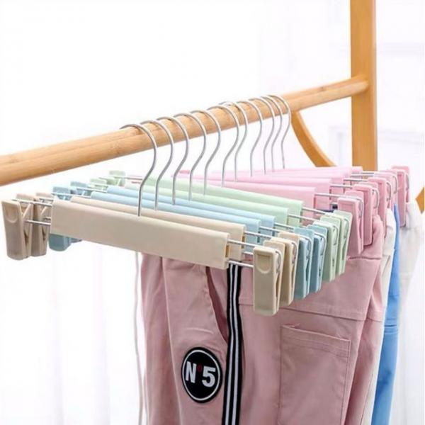 노르딕 파스텔 바지걸이(10개) 집게 옷걸이 다용도 행