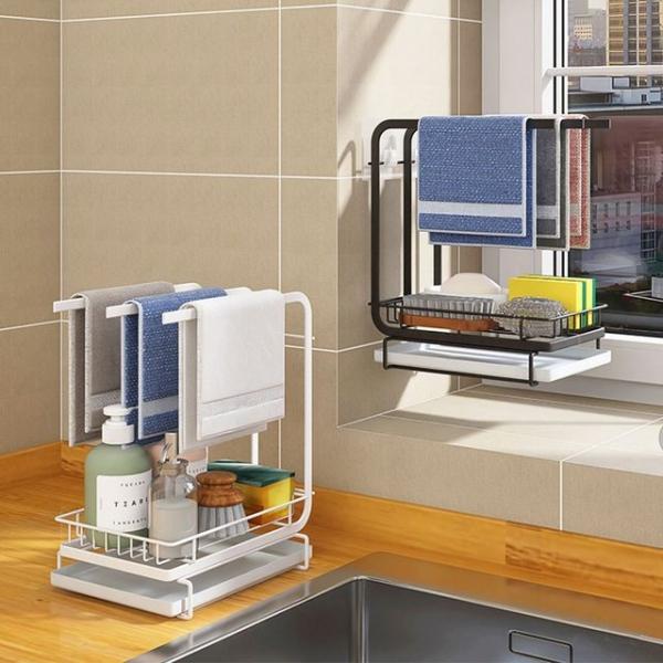 2단 행주 물빠짐 수세미 거치대 걸이대 건조대