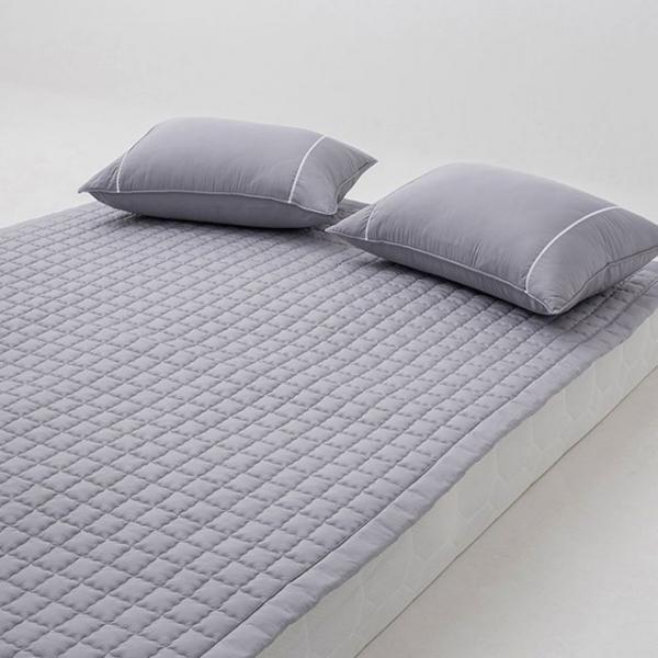 그레이 M2 퀼팅 논슬립 밴딩 퀸 카페트겸용 침대 패드