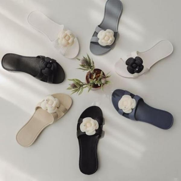 꽃 실내화 슬리퍼 욕실화 EVA 사무실 슬리퍼 255mm