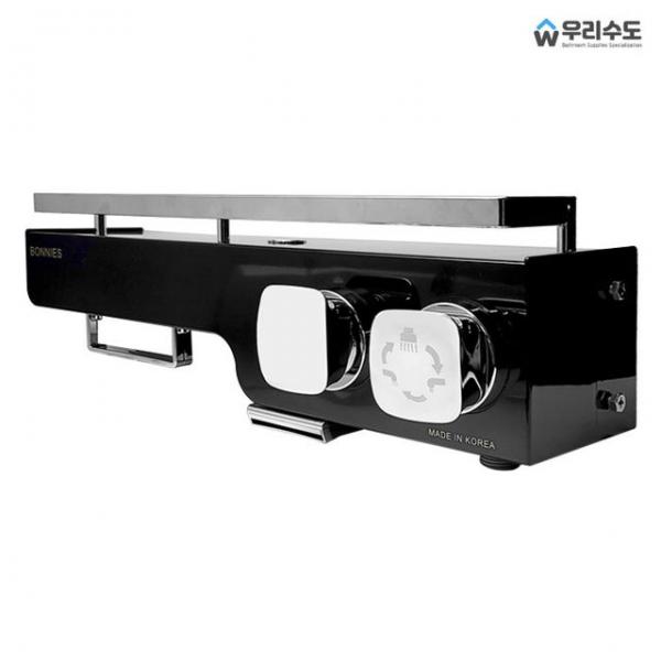 BONNIES 833B 블랙 선반형 샤워욕조 수도꼭지 샤워기