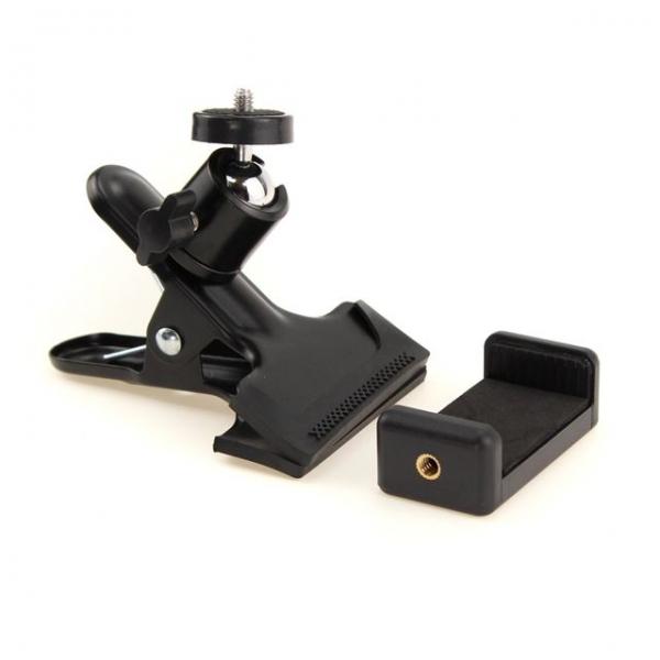 스마트폰 멀티 클램프 마운트 집게 볼헤드 홀더 클립