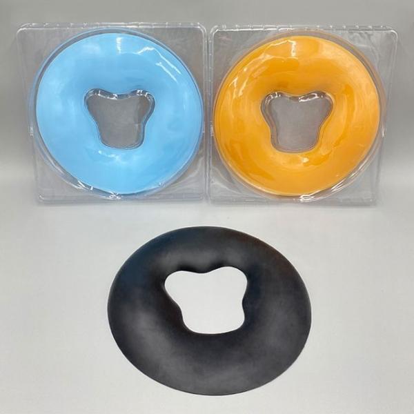 실리콘 안면 베개 마사지 얼굴 도넛 경락 엎드려자는 편한 원형 푹신한 벼개 베드 쿠션 배게 눌림방지 베게