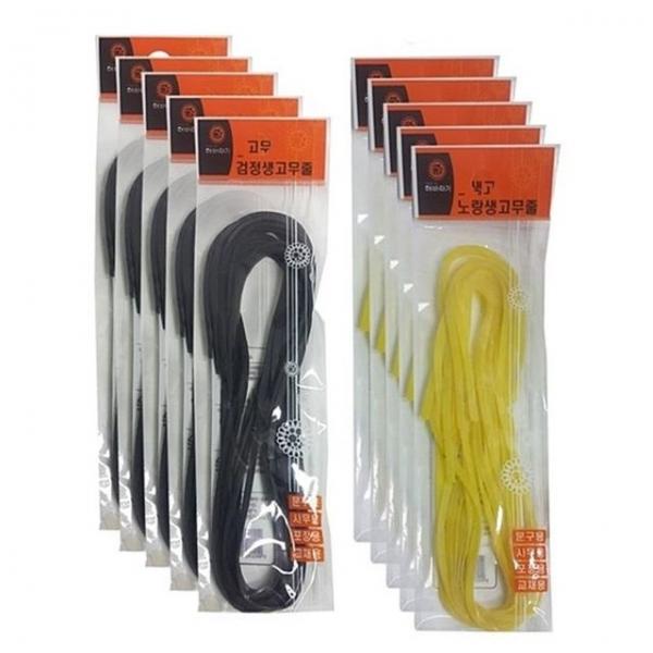 생고무줄1m 20개 고무줄놀이 긴고무줄 검정고무줄