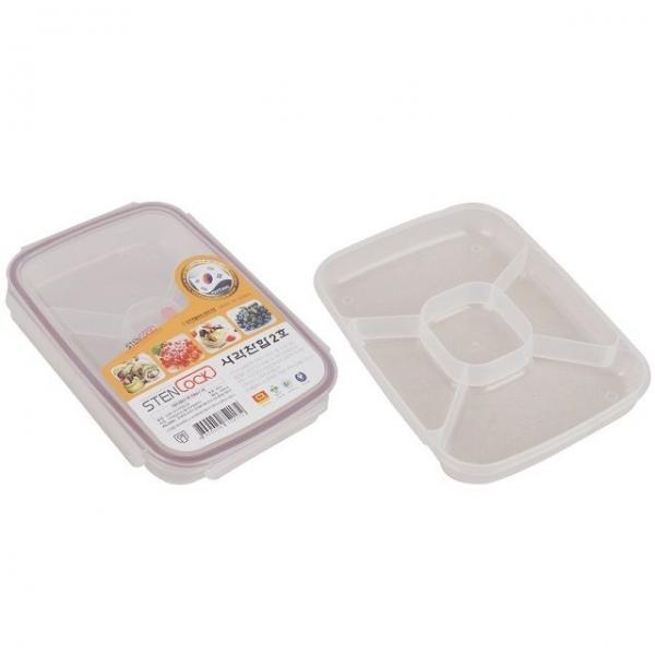 5절 사각 찬합 2호 1p 반찬통 냉장고정리 도시락통