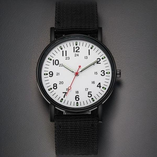 슬림 나토 밴드 저소음 손목 시계 기념품 학생 시험