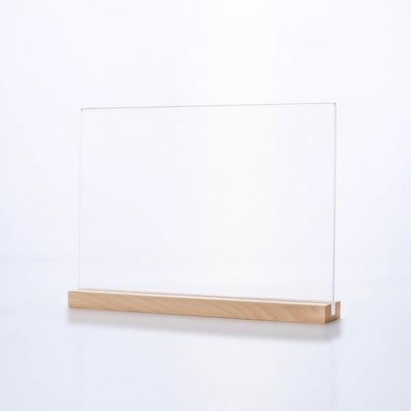 우드형 POP 아크릴 쇼케이스 꽂이 안내판(A4)