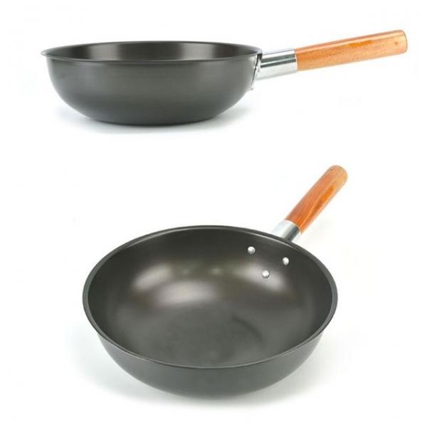 경질코팅 중국식 웍 튀김팬 후라이팬 40x11.5cm 6호