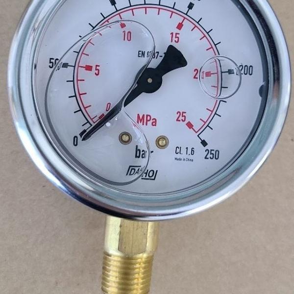 아나로그 압력게이지 압력계63mm 0~250bar PT1/4