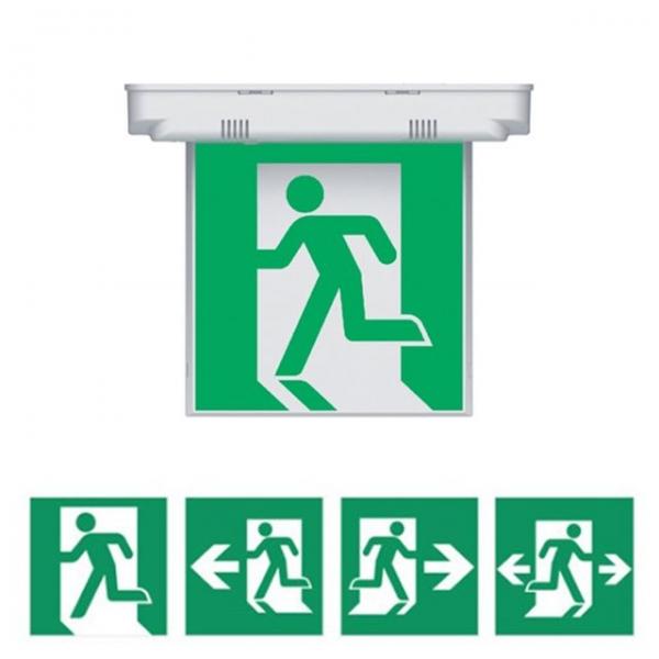 LED 천장 피난 유도등 중형 306x249mm