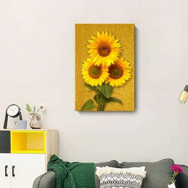 해바라기 액자 리치30X40 돈들어오는 현관 캔버스액자