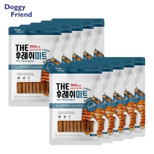 어린강아지 촉촉한간식 연어 100g 10개