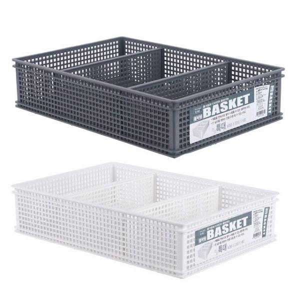 블럭형 칸나눔 분리 넓이조절 바스켓-특대 색상랜덤