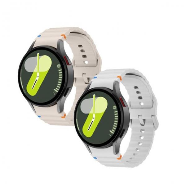 갤럭시워치8 7 6 5 4 전용 투톤 스티치 벨트버클 실리