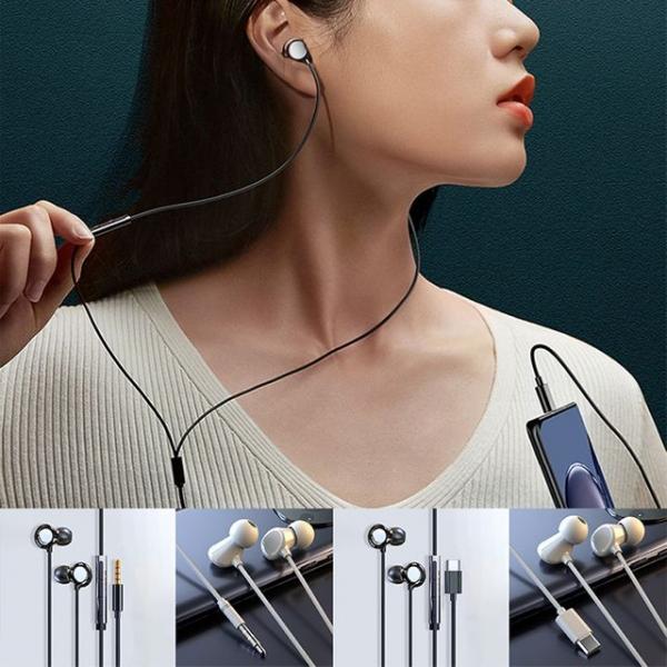 도자기 고급 유선이어폰 휴대폰 핸드폰 다용도 케임