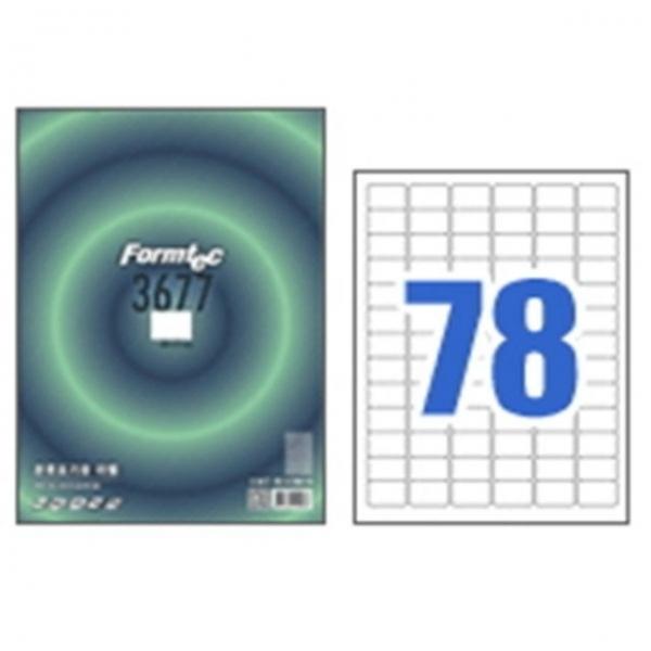 한국폼텍 폼텍라벨지 3677 (78칸 100매)