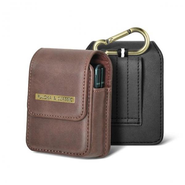 PULOKA 갤럭시Z플립 전용 가죽벨트홀더 파우치 케이스