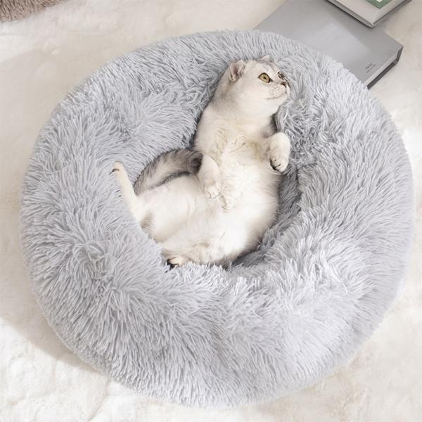부드러운 강아지 고양이 도넛 방석 펫쿠션 50cm