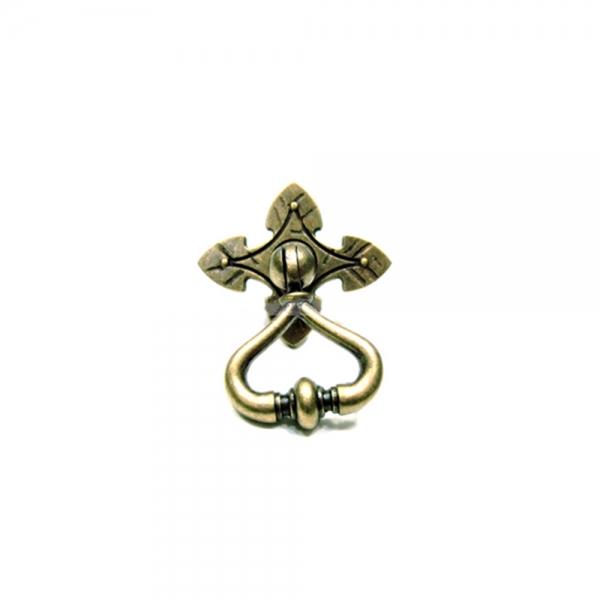 엔틱판 하트링 1구 가구손잡이 45mm