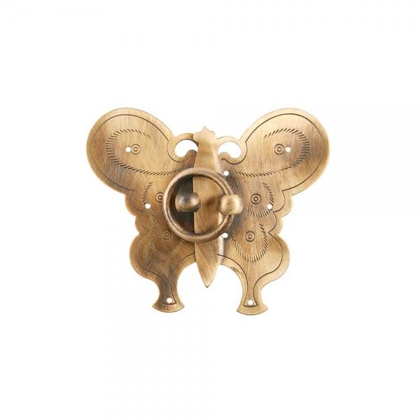 인테리어 엔틱 나비모양 면판 손잡이 대형