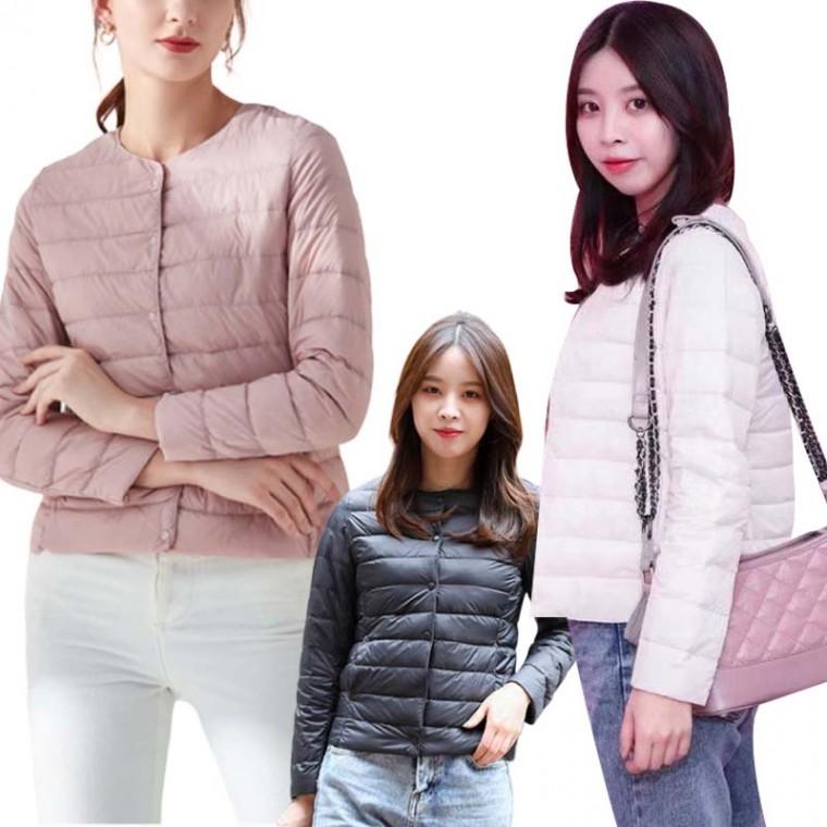 패딩 점퍼 가을겨울 가벼운패딩 3컬러 오리털 경량패딩 여자패딩점퍼 겨울패딩 여성아우터