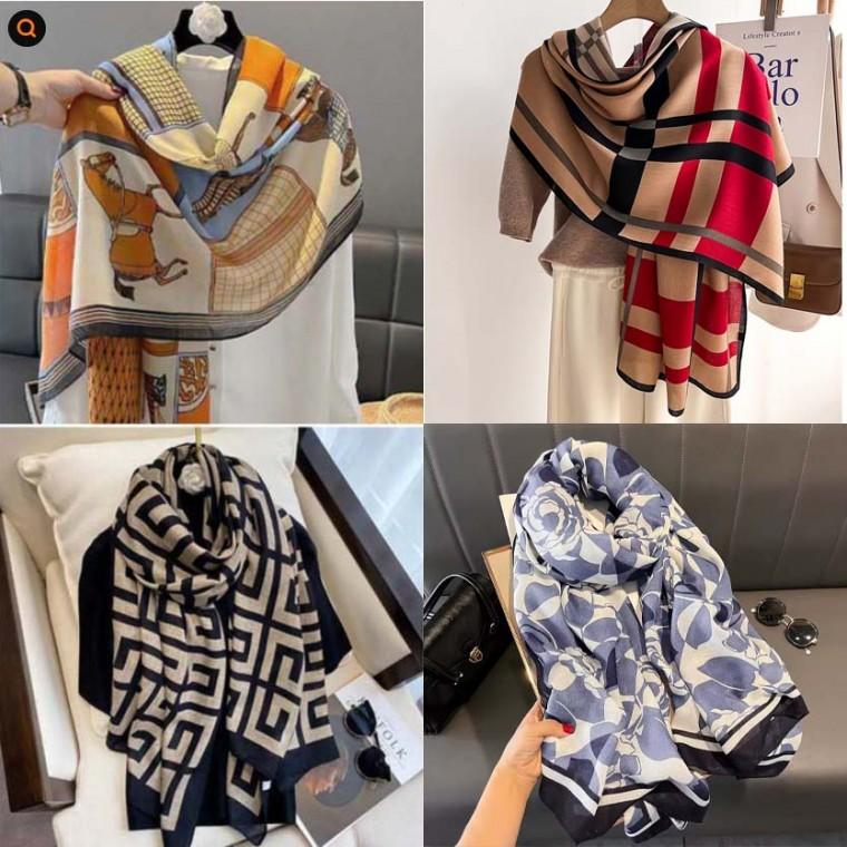 신상추가) 고급 소재 부드러운감촉 비스코스 면 광폭 롱 데일리 남여공용스카프 머플러