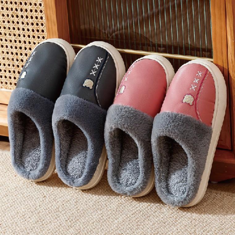 겨울 실내화 방한화 곰돌이 토끼 3D 슬리퍼 / 여자 남자 양털 한파