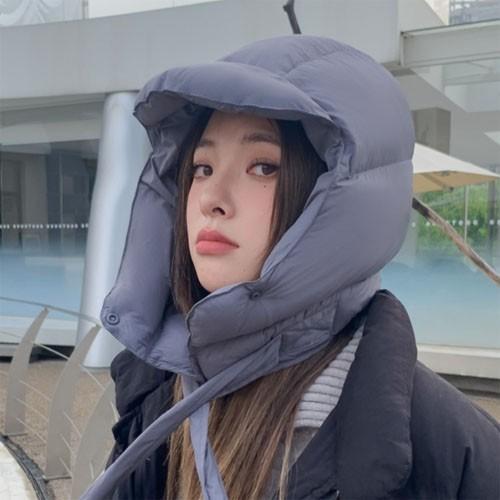 은창]패딩 매듭 버튼 귀도리 모자 벙거지 귀마개 털모자 보온 가을 겨울 겨울모자 여성 군밤모자 방