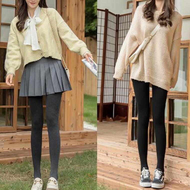 겨울 고탄력 기모 융털 종아리 압박 힙업 팬티스타킹