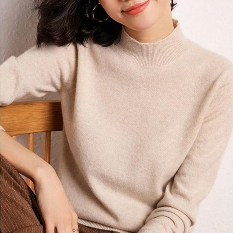 [위드기프트] 겨울소장가치 캐시미어혼방 반목니트