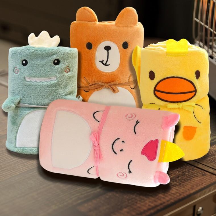 캐릭터 어깨 무릎 담요 극세사 교실 사무실 차량 미니 이불 입는 요 망토