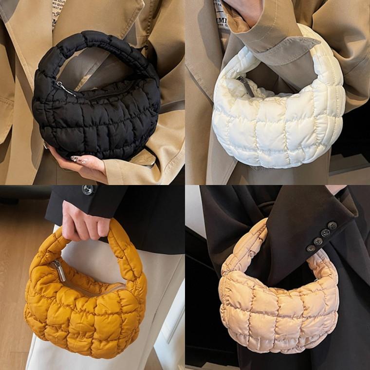 퀼팅엠보미니토트백 숄더 토드백 미니백 엠보 패딩