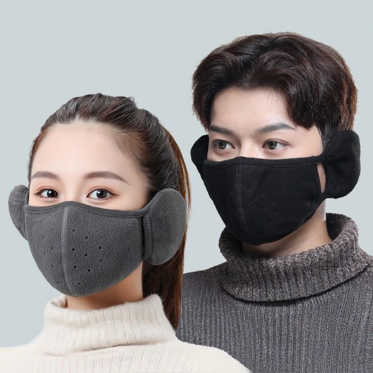 히든 밴드 기모 귀마개 마스크 한파 스키장