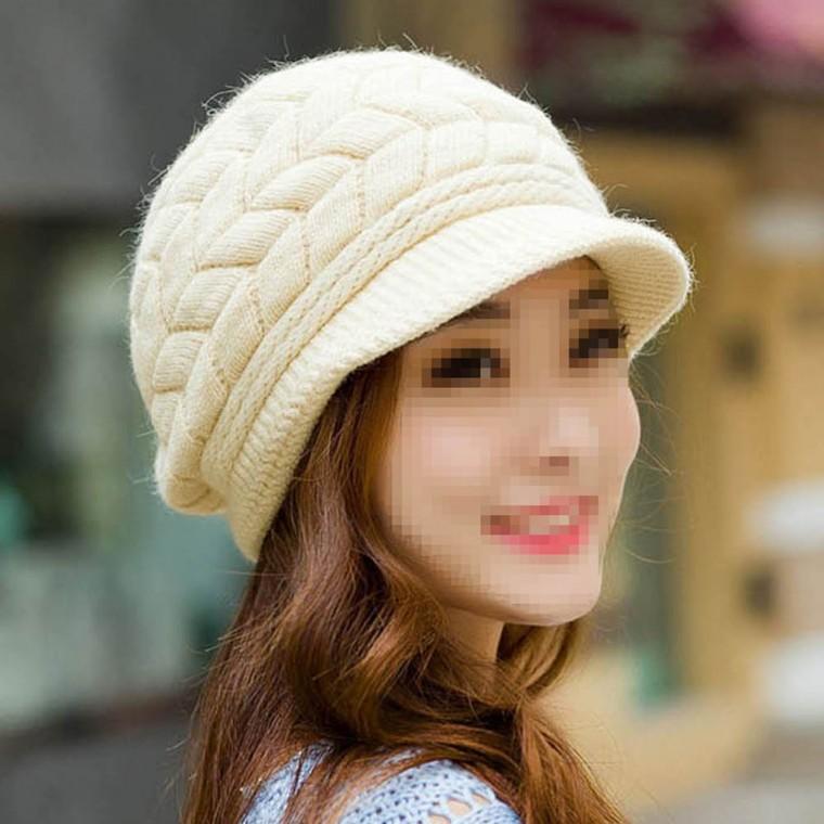 따뜻한 HS 빈티지 융털니트 모자