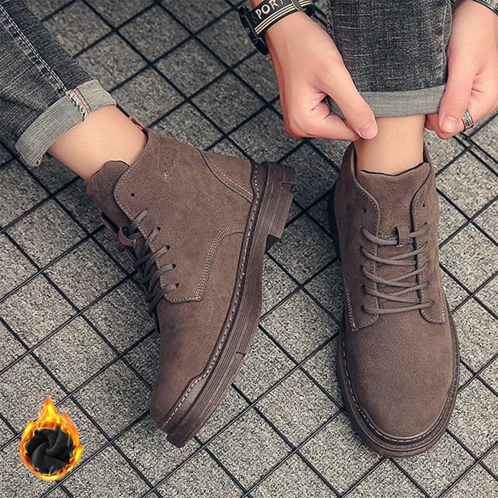 워커 스웨이드 방한 아웃도어화 기모안감 운동화 신발